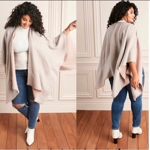 Stella & Dot Reversible Blanket Poncho